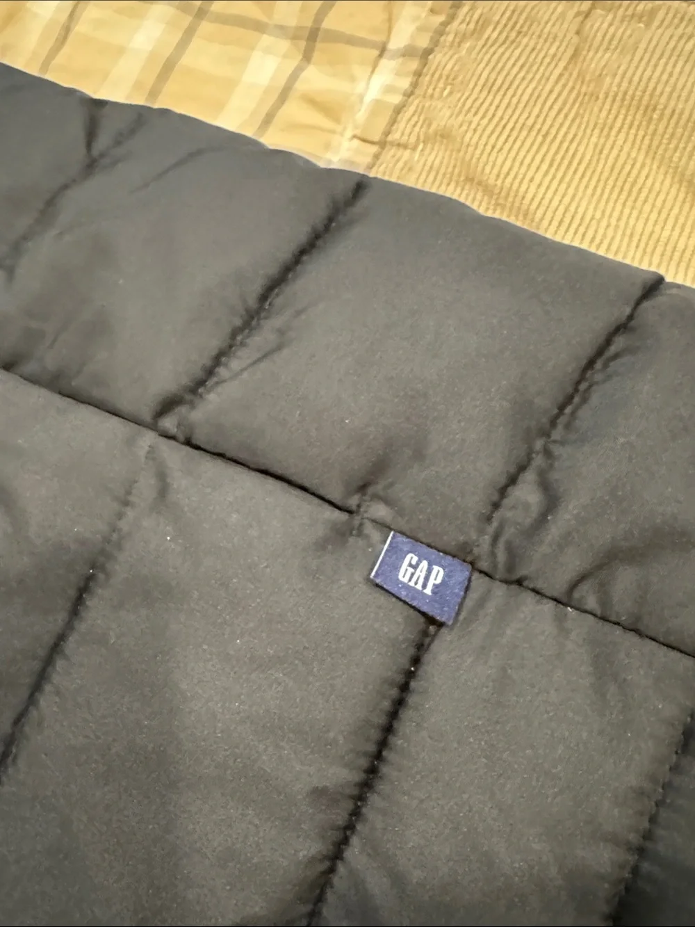 GAP Black Hooded Puffer Jacket for Kids